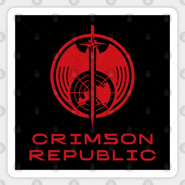 Crimson Republic Magnet by BadCatDesigns
